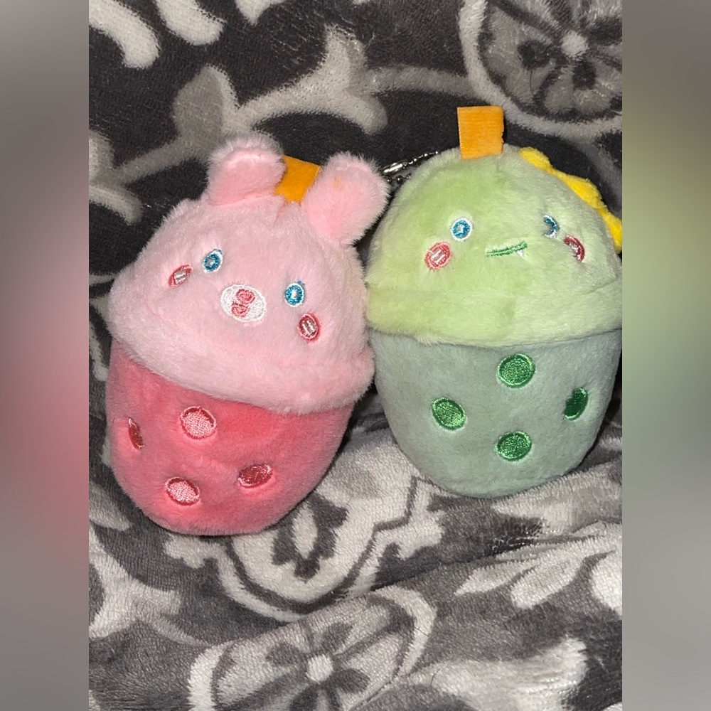 Unbranded Boba Teas Plush. No Tags. 2 Pack